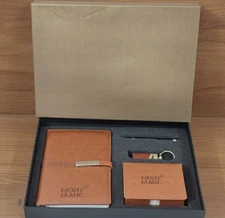 Montblanc Starwalker Ballpoint Pen With Key Ring / Note Holder With {Notebook}