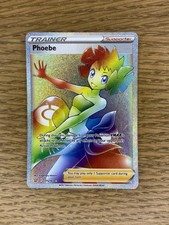 Phoebe 175/163. Battle Styles. Secret Rainbow Rare. Pokemon TCG Card. English. 