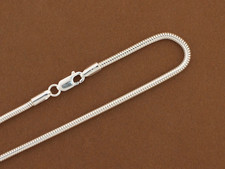 Snake Chain, 3.5mm Snake Chain, Sterling Silver Chain, .925 Sterling Silver, All