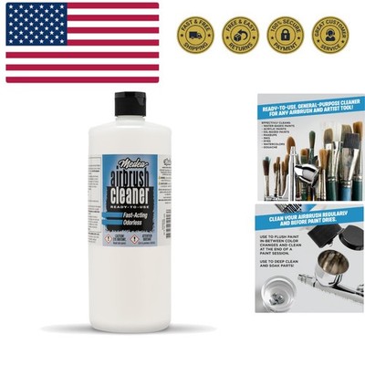 Medea Airbrush Cleaner 32 oz   Ready-to-Use Solution for Airbrushes, Paint Br...