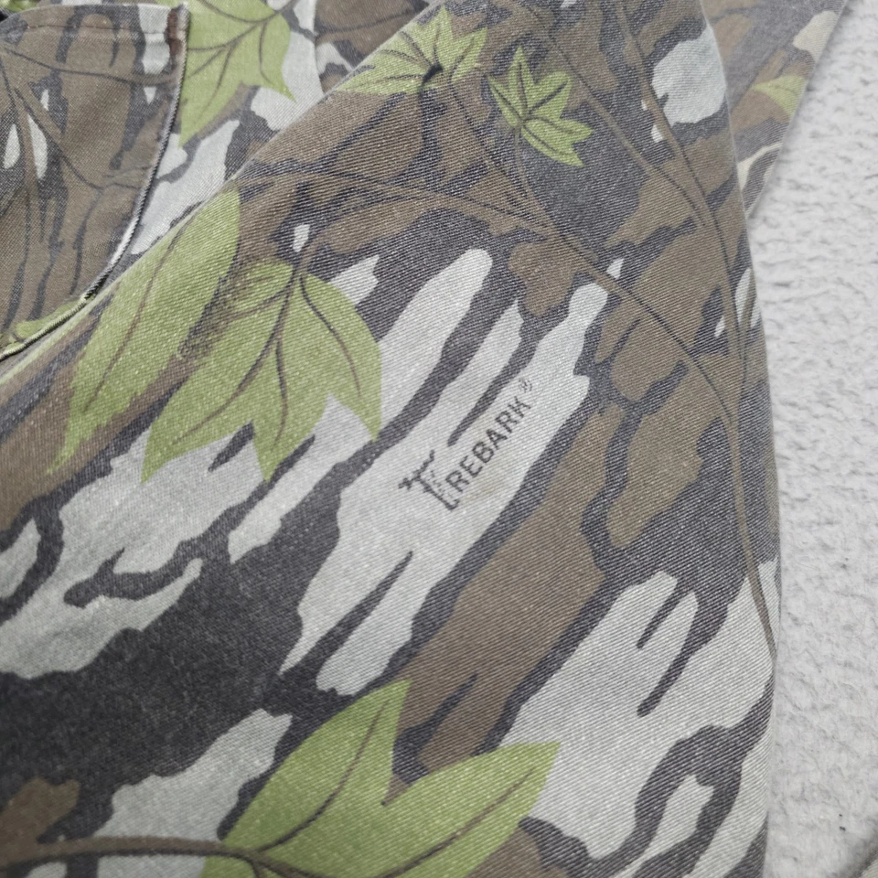 Vintage Realtree TreeBark Camo Coveralls Mens Medium Hunting One Piece Costume - Image 4 of 4