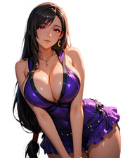 Tifa Lockhart Final Fantasy Waifu Weatherproof Anime Sticker 6 Car Decal Tifa Lockhart Final Fantasy Waifu Weatherproof Anime Sticker 6 Car Decal