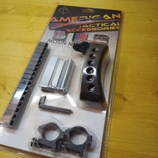 Mosin Nagant 91/30 Scope Mount/Scope Rings/ Buttplate/ 5 Stripper Clips/Hardware