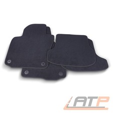 THOMATEX TEXTIL FUßMATTEN-SET SAMTVELOURS FÜR VW GOLF VI 6 CABRIO SCHWARZ 4-tlg