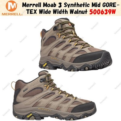 Merrell Moab 3 Synthetic Mid GORE-TEX Wide Width Walnut 500639W Men's Size