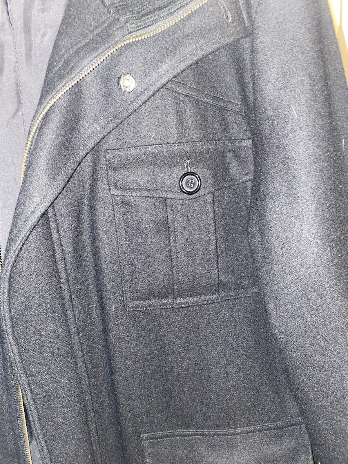 Mens Winter Coat/ Jacket Wool - image 4