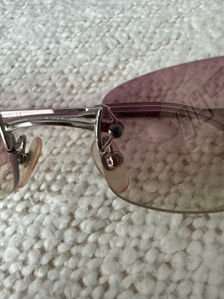 188 CHANEL　シャネル　サングラス　度無　　 4002 c124/58 Chanel 4002 c.124/58 54□19 130 Rimless Pink Sunglasses Italy