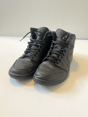 Nike Air Jordan 1 Mid Triple Black w/ Original Box