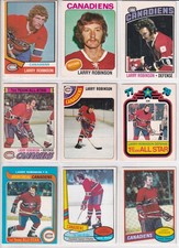 LOT DE 26 CARTES DE LARRY ROBINSON CANADIENS DE MONTREAL