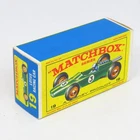 Matchbox - 19 Lotus Racing Car - Original Empty E4 Box Only - Reg. Wheels Lesney