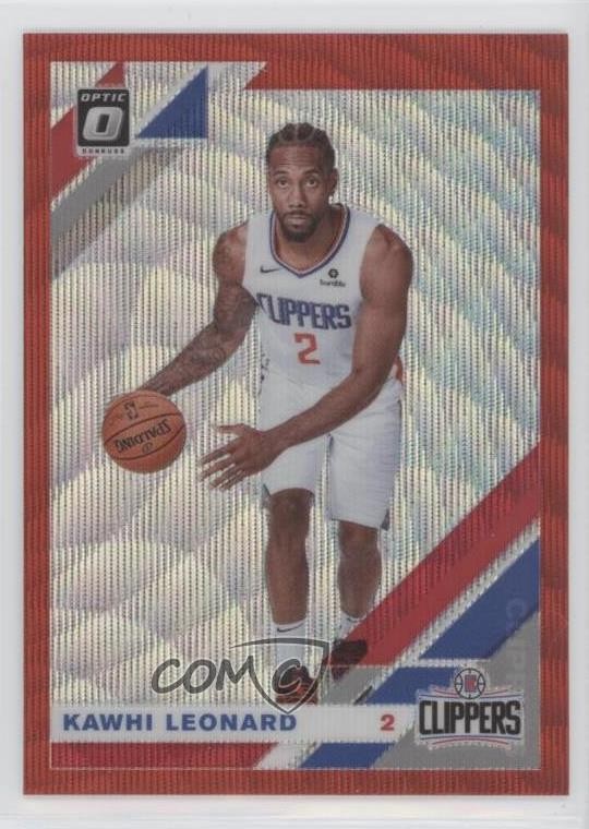 2019-20 Panini Donruss Optic Tmall Red Wave Prizm Kawhi Leonard #30 10le