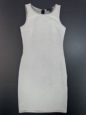 Forever 21 F21 Bodycon Fitted Striped Dress Small S Black White Stripes