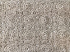 Crochet 100% Cotton Fabric Material CIRCLES