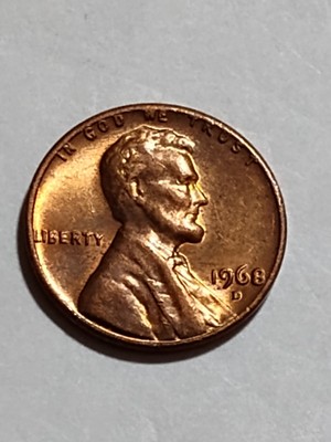 1968-D  Lincoln Memorial Cent  Lettering On Rim Pretty Nice Penny