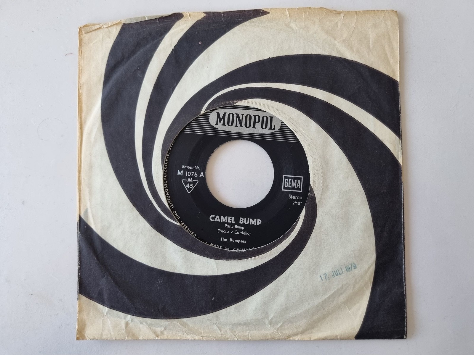 The Bumpers - Camel Bump 7'' Vinyl Germany
