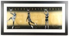 Michael Jordan Magic Johnson Larry Bird Autograph Framed Photo #484 of #500 UDA