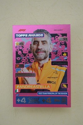 Topps Turbo Attax 2024 Pink Parallel Card #307 Andrea Stella Topps Awards