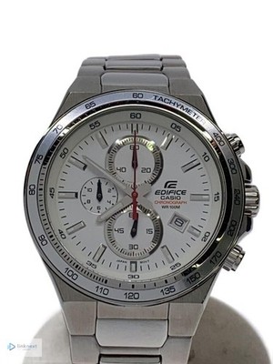 CASIO EF-546D-7AVDF Men's Stainless Steel Quartz Chronograph White Dial