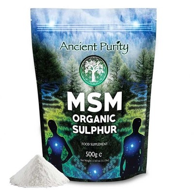 MSM ORGANISCHER SCHWEFEL - 500g | Kristall 99% Reinheit | Life-Force Restore Regenerate