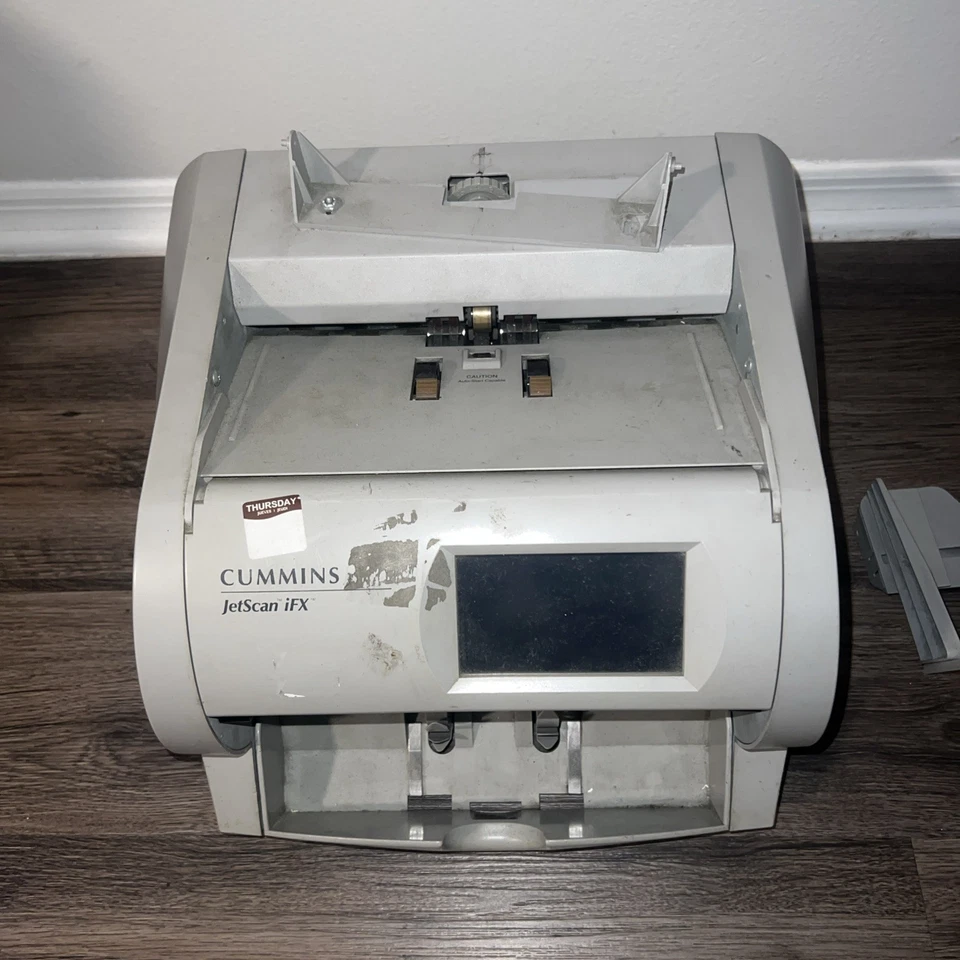 Contador de dinheiro Cummins Allison JetScan iFX i100 sem fonte de alimentação i101 - Imagem 2 de 4