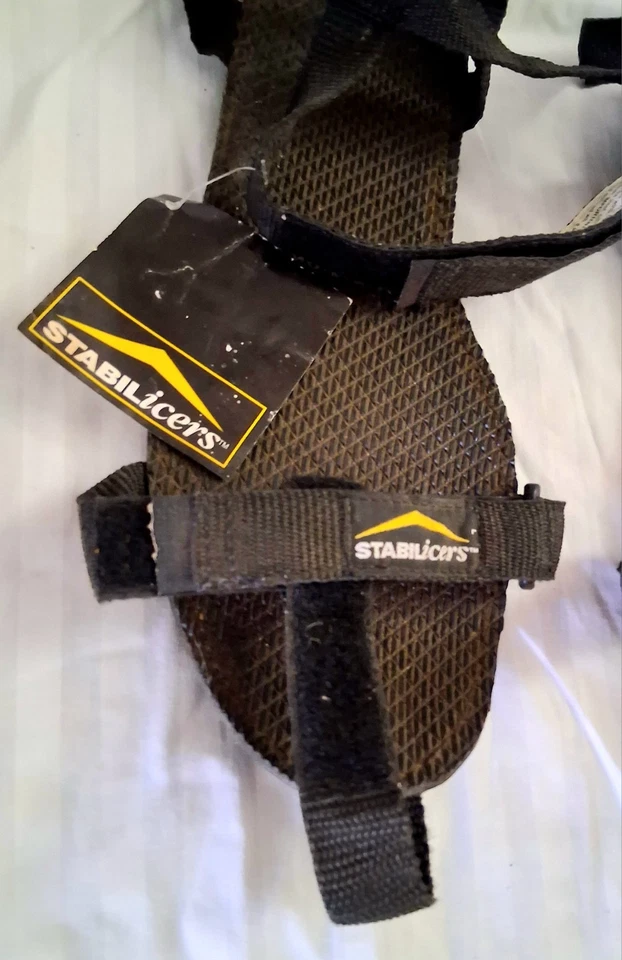 Chuteiras de gelo e fluxo resistentes STABILicers para homens lisos e escorregadios tamanho médio 8-10 - Imagem 2 de 4