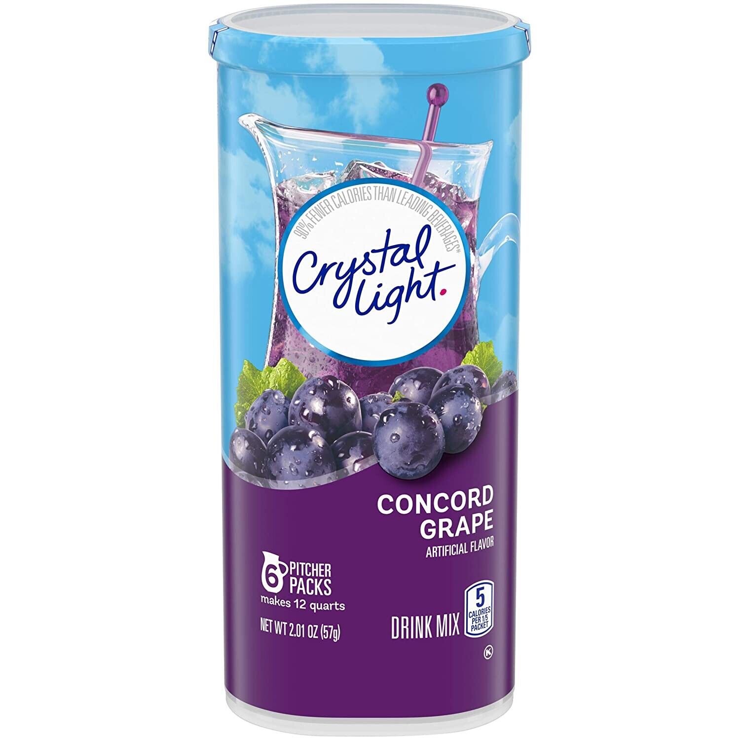 3 Containers Crystal Selling Light CONCORD GRAPE Packets Pitcher 18 To Max 42% OFF -