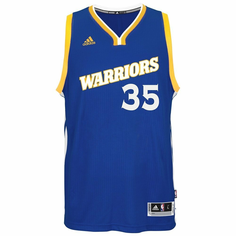 Мужская футболка Adidas NBA Golden State Warriors с Кевином Дюрантом #35 Swingman
