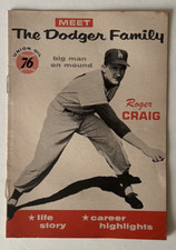 THE 1960 DODGER FAMILY MAGAZINE, UNION 76, ROGER CRAIG, L.A. DODGERS, 091825