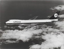 LUFTHANSA BOEING 747 LARGE VINTAGE ORIGINAL AIRLINE PHOTO GERMANY LH 1970