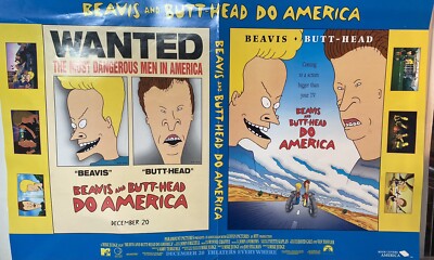 Vintage Beavis And Butthead Do America Movie Book Cover