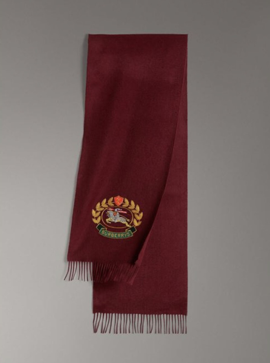 $780 Authentic BNWT BURBERRY 100% Cashmere Archive Logo Mens - Main Image