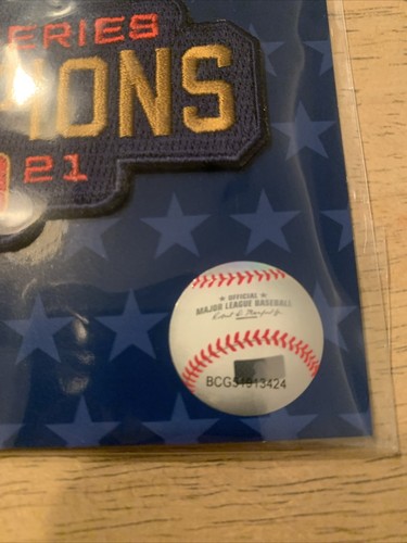 2021 World Series Champions offizieller MLB GOLD Ärmel Aufnäher - Atlanta Braves - Bild 2 von 4