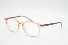 NEW RAY-BAN RB 7185 5940 TRANSPARENT BROWN AUTHENTIC EYEGLASSES 52-18