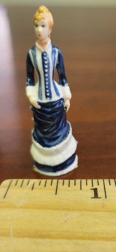 Vintage Franklin neuwertig Damen Mode Figur Porzellan Lucy C. 1876 - Bild 2 von 7