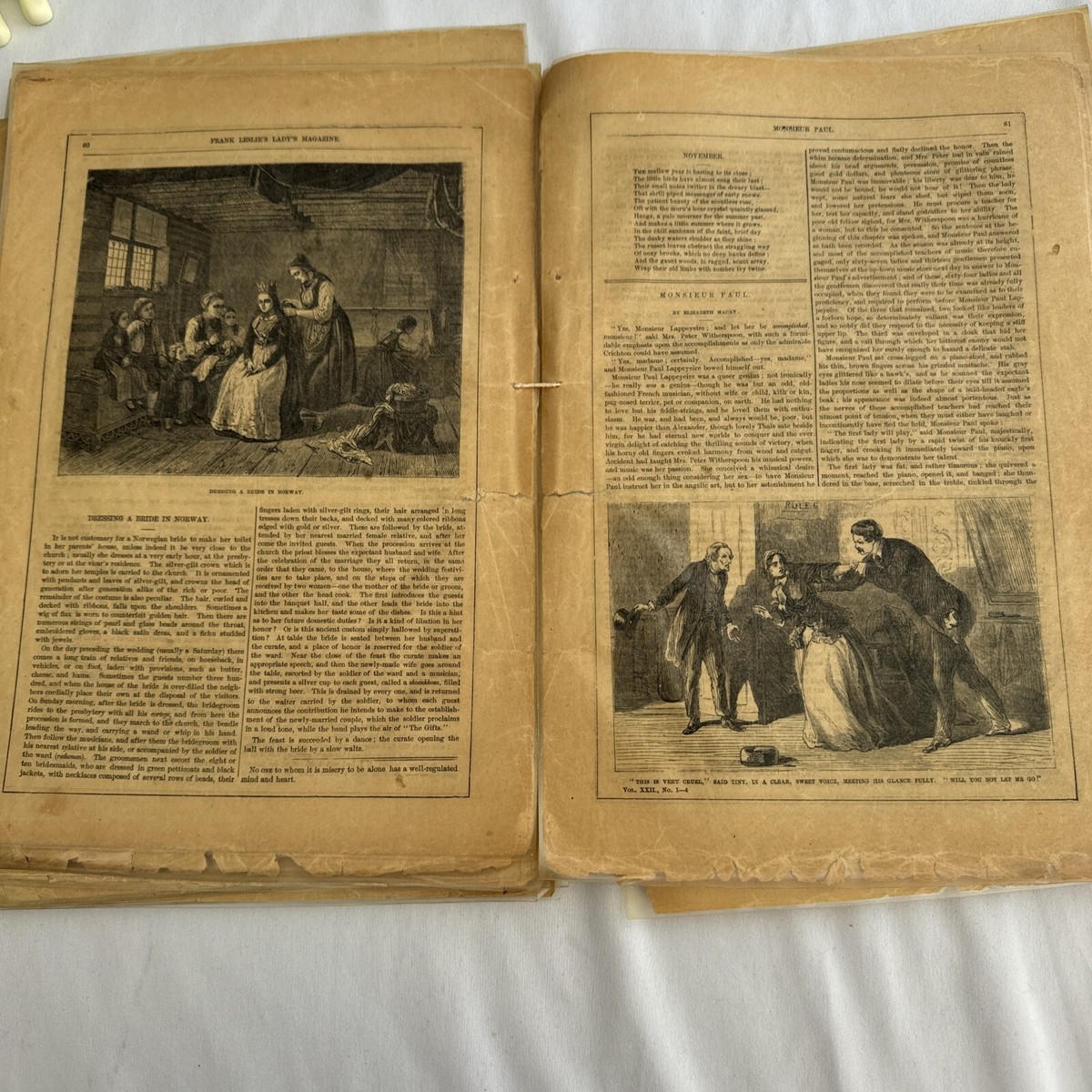 Frank Leslie's Lady's Magazine January, 1868 Laminated