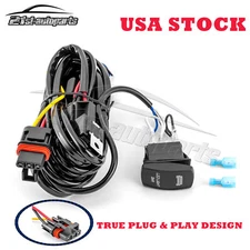 14AWG Blue LED LIGHT BAR Switch Wire Harness For Polaris Ranger XP Pulse Busbar