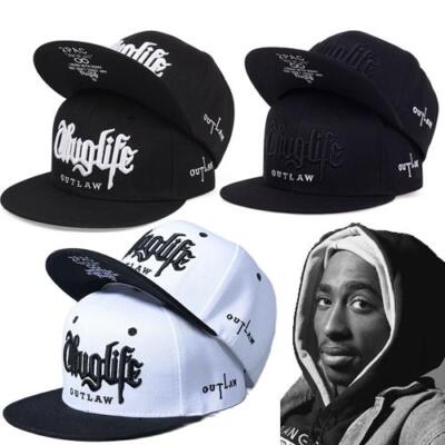 2pac Baseball Cap Hat Snapback Tupac Shakur Thug Life Men Outlaw