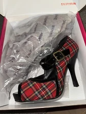 Rockabilly Plaid Heels