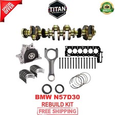ALBERO MOTORE BMW X3 X4 X5 X6 40D 3.0L DIESEL N57 D30 N57D30B + MOTORE RICAMBI RICOSTRUITI