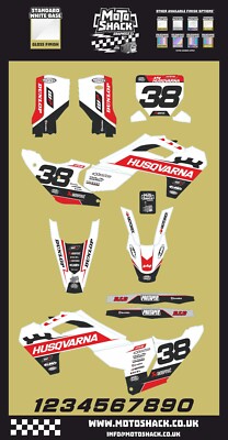 HUSQVARNA GRAFIK KIT TC FC 125 250 350 450 AUFKLEBER MX HUSKY 2024 2025 Motoshack