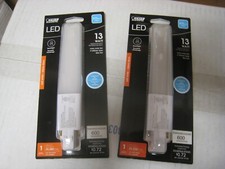 Lot of 2 FEIT Electric PL13 GX23 LED Bulb SOFT White 13 Watt 2 Pin Non Dim