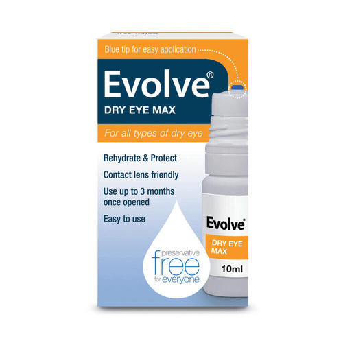 Evolve Dry Eye Max / Evolve HA Dry Eye Drops EXPIRY 06/23 rehydrate