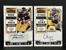 2023 Panini Contenders Steelers RC Tanner Morgan & Calvin Austin III Auto Lot 2