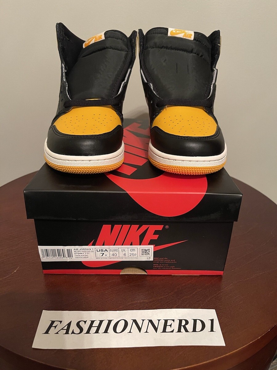 ナイキ　GS エアジョーダン1 Retro High OG Taxi NIKE AIR JORDAN 1 RETRO HIGH OG 