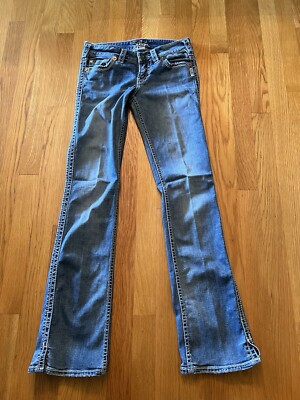 Distressed Jeans Silver Jeans Frances Silver Jeans Francis 18 Bootcut  Womens W25 L31 Distressed