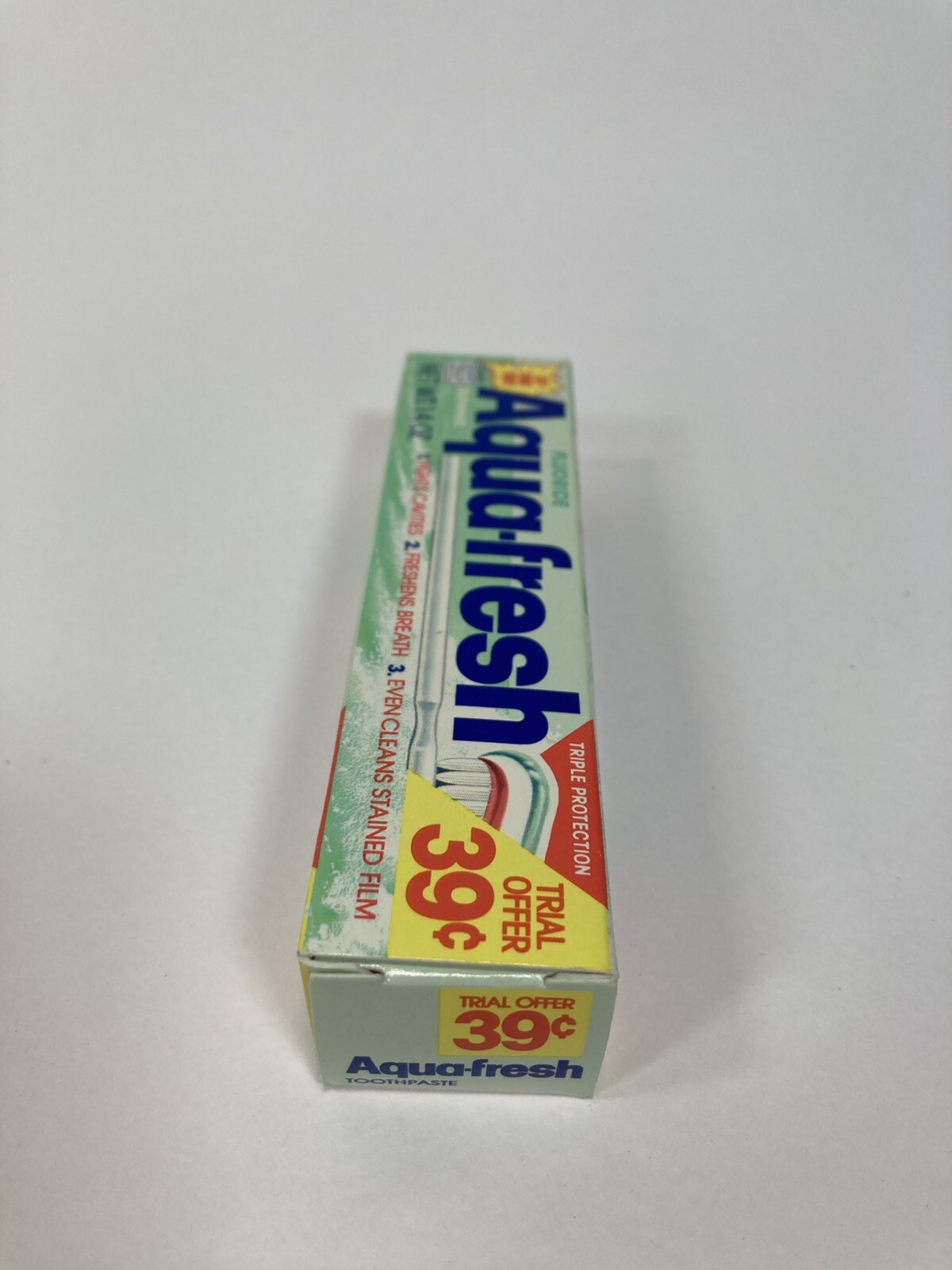 Vintage 1980's Unopened Tube Aquafresh Toothpaste Box & Tube NOS | eBay