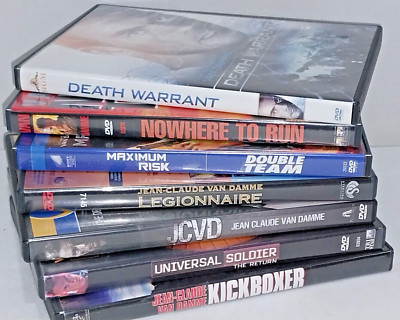 Jean Claude Van Damme 8 dvd lot: Kickboxer/Universal Soldier
