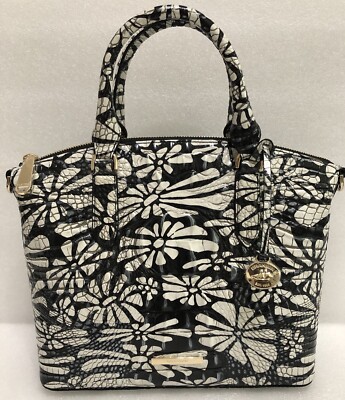 Brahmin Daisy Batik Medium Duxbury Melbourne Genuine Leather Satchel Bag NWT
