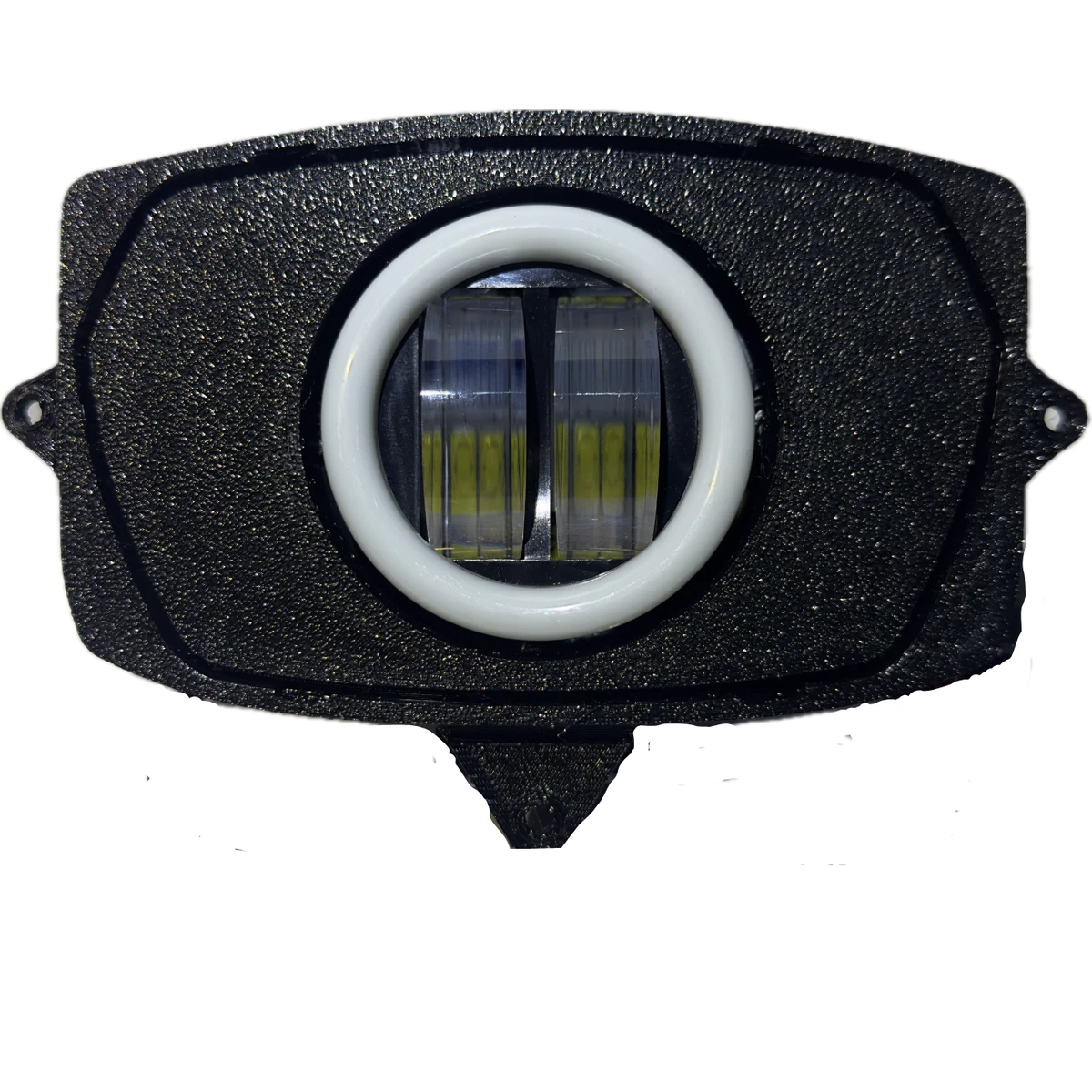 Yctze Faro anteriore del motociclo, fari anteriori di alluminio retrò vintage a LED rotondi (nero