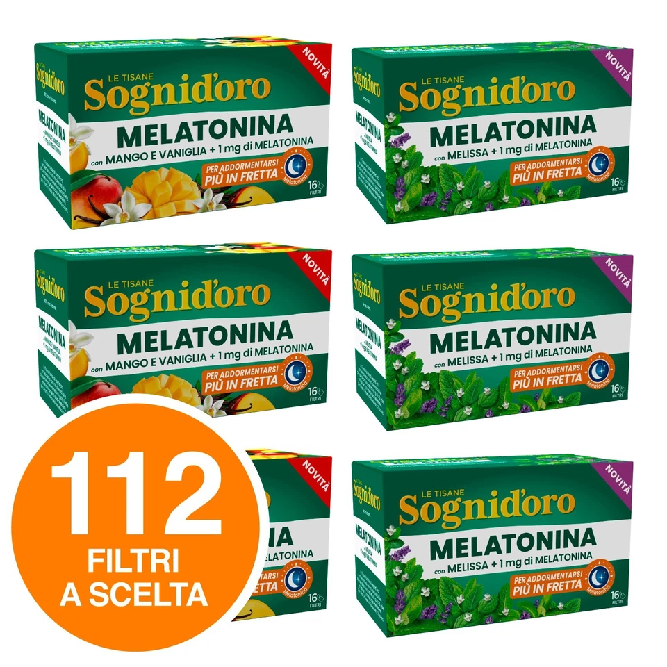 Sogni d'oro Star Tisana 112 Filtri Mango Vaniglia Melissa per Dormire